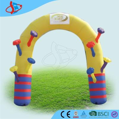 China Printing Logo Inflatable Party Decorations Inflatable Arch With Repair Kit for sale