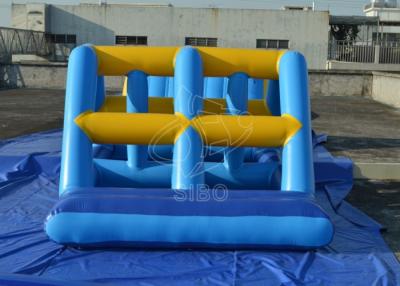 China Blue Inflatable Water Sport CE , Large Inflatable Water Climbing Wall Yellow for sale