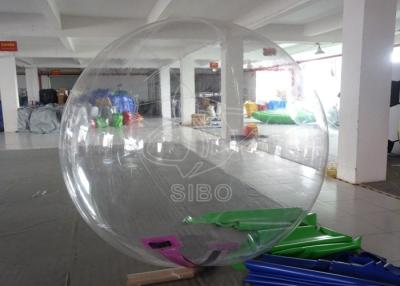 China Pure 0.8mm pvc Dia 1.8m Kids Transparen Inflatable Balls Water Ball For Waterparks SGS for sale