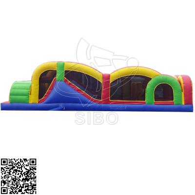 China Colorful & Durable Outdoor Inflatable Obstacle Course Equipment For Amusement Park for sale