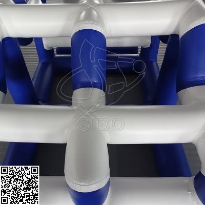 Chine Obstacle gonflable de parc aquatique de PVC de flotteur d'échelle combinée de double avec l'ODM/OEM à vendre