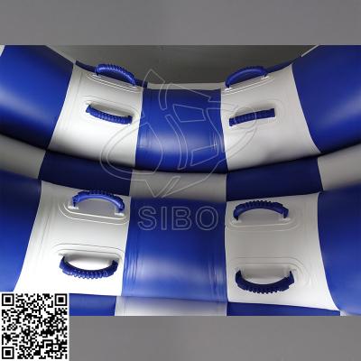 China Outdoor Professional Pvc Inflatable Double Seesaw Water Games Customized Size for sale