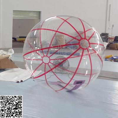 China Commercial Water Toy Inflatable Walking Ball For Adults Water Game 0.6 + 0.9mm PVC for sale