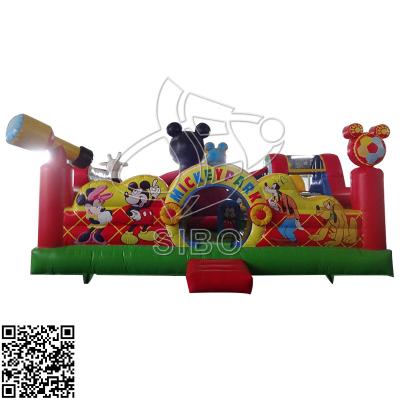 China Strong 0.6 + 0.9mm Pvc Inflatable Bouncy Castle For Children Entertainment for sale