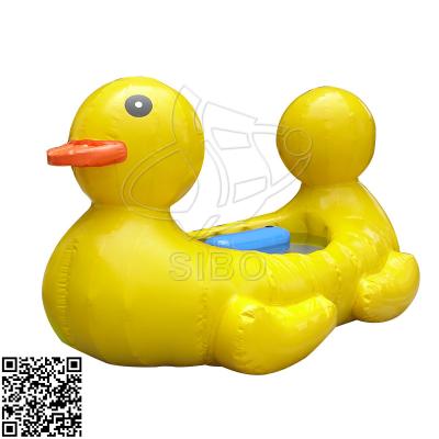 中国 Inflatables ポリ塩化ビニールの防水シートによってカスタマイズされるサイズのセリウムを広告している黄色い漫画のアヒル 販売のため