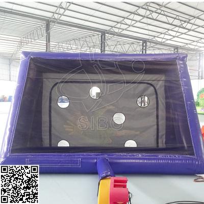 Cina Certificazione gonfiabile portatile del CE del portone di calcio del gioco gonfiabile porpora di sport in vendita