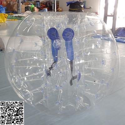 China Bola inflable transparente de la lona del Pvc de 0,6 + de 0.9m m para el juego del parque del agua en venta