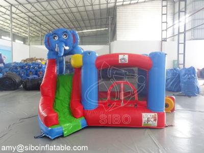 China Commercial Kids Elephant Inflatable Slide Bouncer For Amusement Park Equipment for sale