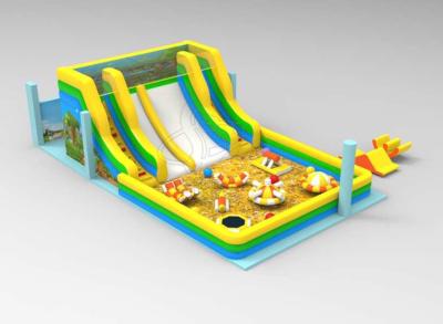 China Newest Design Inflatable Slide Combos CE Approved Aqua Parks Inflatable  Slides for sale