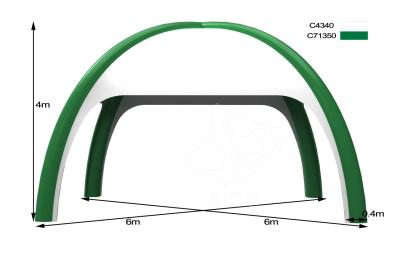 Chine Tente gonflable étonnante de PVC d'événement de tente conception gonflable pratique attrayante de Sibo de nouvelle à vendre