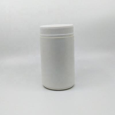 China Hot Sale Stylish Empty White Chemical Garbage HDPE Powder Plastic 1 Bottles Soild Great Material Packing Bottles With Screw Caps for sale