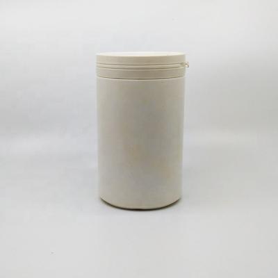 China Factory Direct Sale Large 1250ml Empty Egg White Powder HDPE Chemical Powder Packing Plastic Bottles With Tear Off Caps For Solid Matter for sale