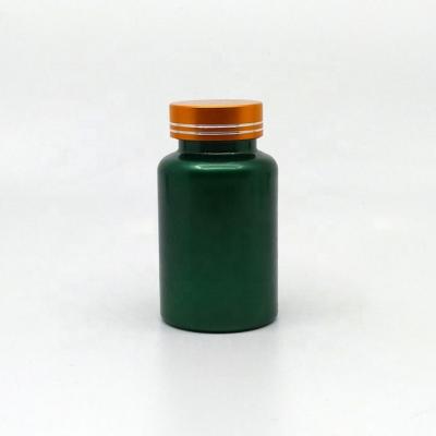 China Hot Selling 150ml Green Empty Medical/Healthcare PET Capsules Tablets Packing Plastic Bottles With Screw Cap For Health Care Products Use for sale