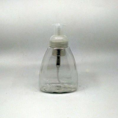 China Foam Bottles Hot Sale 300ml Empty Transparent Foam PET Bottles Plastic Hand Wash Bottles With Foam Pump For Cleaner Packaging for sale