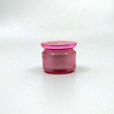 China Hot Selling Pink 50g Luxury Empty Acrylic Cosmetic Jars Skin Care Cream Small Bottles Sunscreen Cream Jars With Screw Tops for sale