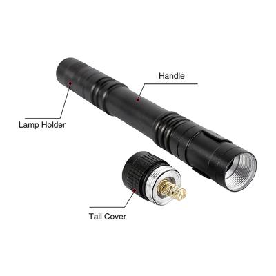 China Flexible Aluminum Clip Mini Flashlight Slim LED Emergency Mini Flashlight Pen for Outdoor for sale