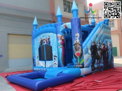 China Popular Frozen Theme Inflatable Jumping Bouncers Inflatable Castles Slide inflatbale combo-161 for sale