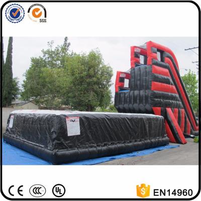 China Freefall Inflatable Stunt Jump Platform, Zero Shock Inflatable Cliff Jump with air bag for sale