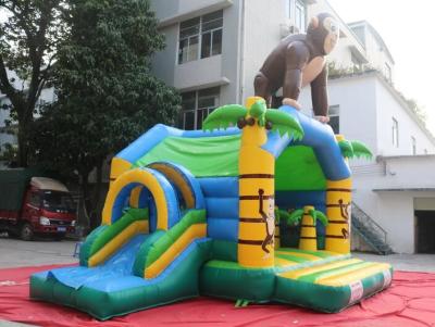 China Outdoor Inflatable Commercial Bouncy Castles With Slider From China for sale