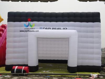 China Beautiful White Color Inflatable Sport Cube tent for sale