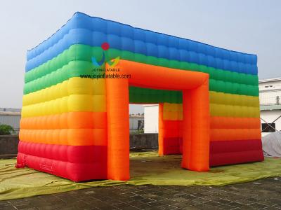 China 8X4M Colorfuly/ rainbow color Inflatable /Blow Up Tent for the Outside Event with blower for sale