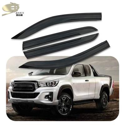 China Mosun Accessories Single Car Door Sunshade For REVO 2015 Injection Rain Shield For Hilux REVO 2018 Rocco Window Sun Shade For Hilux REVO 2020 for sale