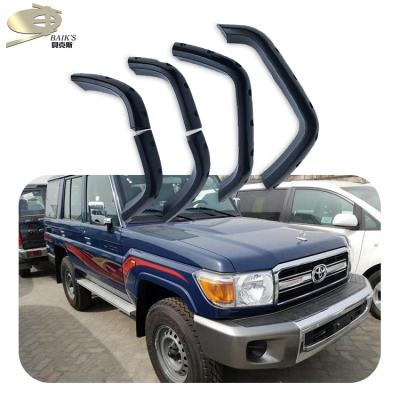 China Pocket style fender flare for LC76 LC77 4x4 wheel arch body kits for LAND CRUISER FJ77 FJ76 exterior decorations accessories for sale