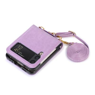 China PU Leather Foldable Shockproof Phone Case z Spill 4 Cover For Sumsang Galaxy Z Spill 5 3 4 Case Leather Phone Cover for sale