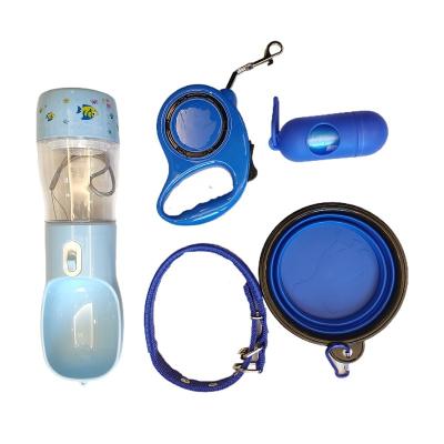 China Small Animal Factory Wholesale 5 In 1 Portable Functional Water Bottle Kit For Dogs And Cats Dogs for sale