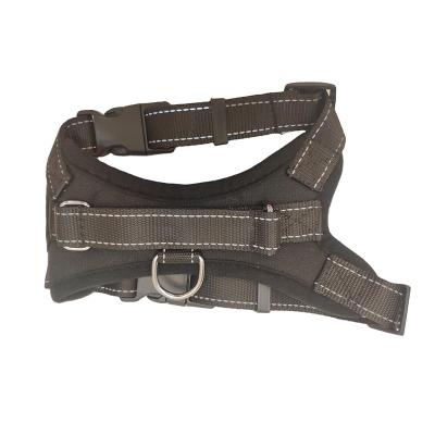 China DETACHED No Obstruction Front Lead Dog Reflective Harness Adjustable Soft Padded Pet Vest for sale