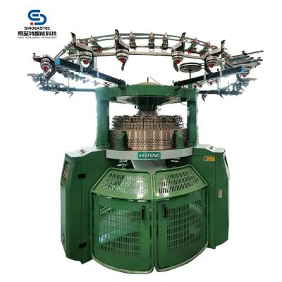 China Sinoeastec Double Faux Long Artificial Fur Faux Velvet Circular Pile Cutter Knitting Machine for sale