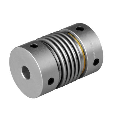 China Home Use Aluminum alloy bellows coupling shaft high torque motor bellows servo motor spring coupler for sale