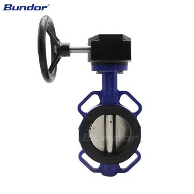 China General Bundor jis 10k GGG40 DN100 epdm valves iron worm gear useful butterfly valve for sale