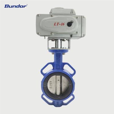 China Easy installation Bundor DN50-DN800 class125 electric butterfly valve for sale