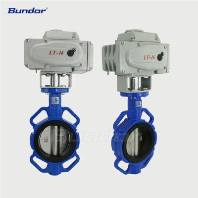 China Easy Installation Bundor Factory Supplied Electric Butterfly Valve For Automatic And Remote Control for sale