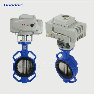 China Easy Installation Bundor Factory Wholesale Price Fast Delivery Electric Motorized ON OFF Butterfly Valve for sale