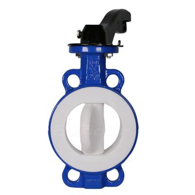 China General Bundor Ductile Iron Cast 3inch PTFE Butterfly Valve Supplier for sale