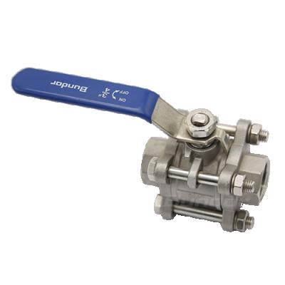 China General Bundor SS 50mm Ball Valve Price Three Piece Ball Valves For Water for sale