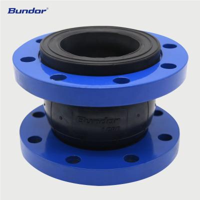 China Easy Installation Bundor 2 Inch Carbon Steel Flanged Single Sphere EPDM Flexible Rubber Expansion Joint for sale