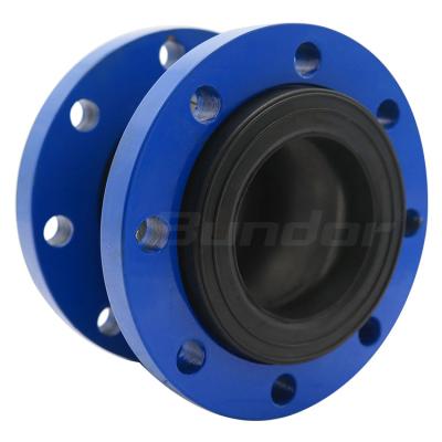 China Easy Installation Bundor Flanged Connector Pipeline Compensator Price EPDM Coupling Flexible Rubber Expansion Joint for sale