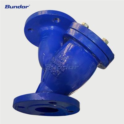 China Long Life Bundor DI Y Strainer With S.S Filter Made In China Factory Price DN80 3 Inch Y Type Strainer for sale