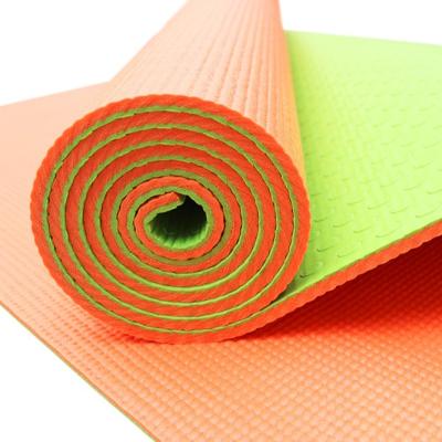 China Home High Quality Non-slip Extra Long Massage Yoga Mat Thick Fitness Exercise Custom Printed for sale