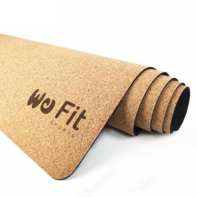 China Premium Eco-Friendly Eco-Friendly Yoga Equipment Fitness Cork Rubber Yoga Mat Eco-Friendly Waterproof for sale