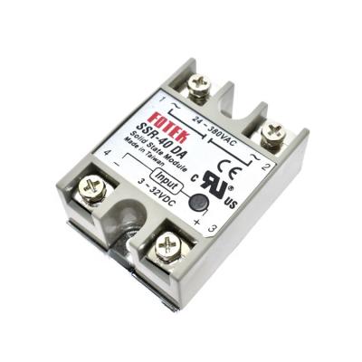 China New and Original 40A 3-32VDC Input Output 24-380VAC Single Phase Solid State Module DC In AC SSR-40DA Solid State Relay MISSR-40DA for sale