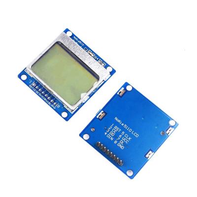 China New and Original Nokia 5110 Blue PCB LCD Display Module 84x48 Pixel Blue Backlight Adapter For Arduino MCU Development Board MILCD5110 for sale