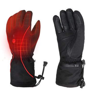 China New Touch Screen Waterproof 7.4V Ski Heating Gloves Fashionable Winter Warm Men's Ski Gloves in Outdoor for sale