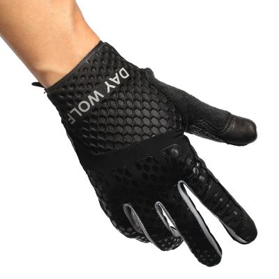 China Full Full Finger Leather Sports Lifting Gloves Gym Hand Gloves Amazon for sale