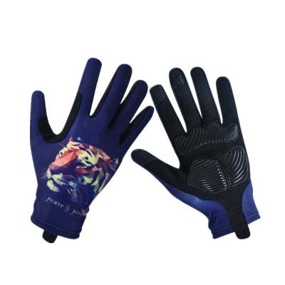 China Outdoor Ice Knights Cycling Men's and Women's Full Ice Gloves Silk Touch Screen Sports Silk Non-slip Gloves Sunscreen for sale