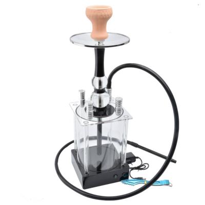 China Trust Acrylic Fast Delivery Shenzhen Cheap Logistics Led 4 Hose Acrylic Hookah for sale