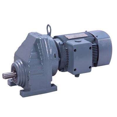 China Helica Gear R RF RX Series Helical Solid Shaft Gear Unit Speed ​​Reducer for sale